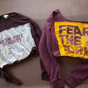 Arizona State Sweatshirts bundle - Maroon and Gold medium